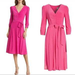 Eliza J Pink Midi Dress